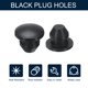 thumbnail image 3 of Tapones de agujero de 10 piezas de 3/16 pulgadas (5 mm) Tapones de botón para agujero de 4.5 mm, tapón de tubo de bloqueo a presión de gel, negro, 3 of 6