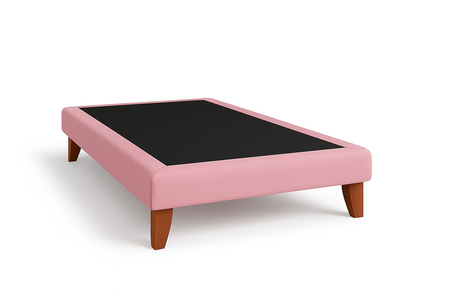 Ethan Desing - Base Cama 1.5 Plazas 105X190 Rosado En Lino
