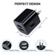 thumbnail image 5 of Cargador de pared USB UorMe 5 V 2.1 A de doble puerto, paquete de 5, negro, 5 of 8