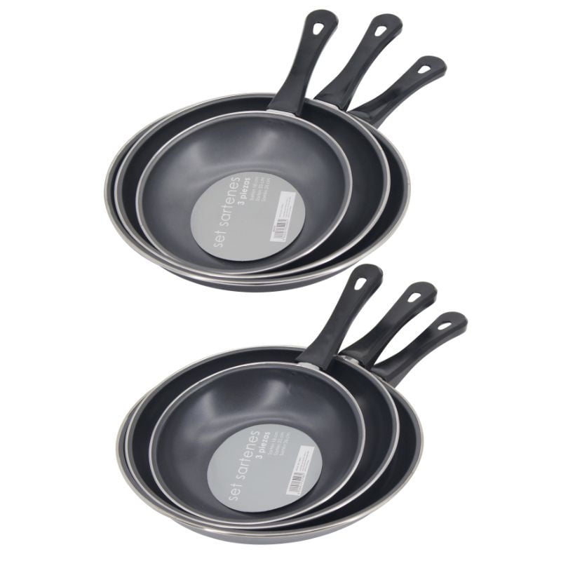 Grey Label - Juego De Sartenes 3 Piezas Plata
