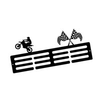 Ioensy - Percha Para Medallas De Hierro, Organizador De Almacenamiento Versátil Para Carreras Deportivas De Fútbol, 40 X 16,51 Cm, Estilo B