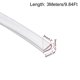 thumbnail image 2 of Uxcell Se adapta a borde de 0.5-2mm 1Metro/3.82Ft de longitud 0.24" de altura Trim U-Seal Transparente 9.84Ft x0.24", 2 of 5