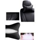 thumbnail image 4 of Almohadas para cuello de coche Yuhuru, piel sintética, ambos lados, paquete de 2, color negro, 4 of 4