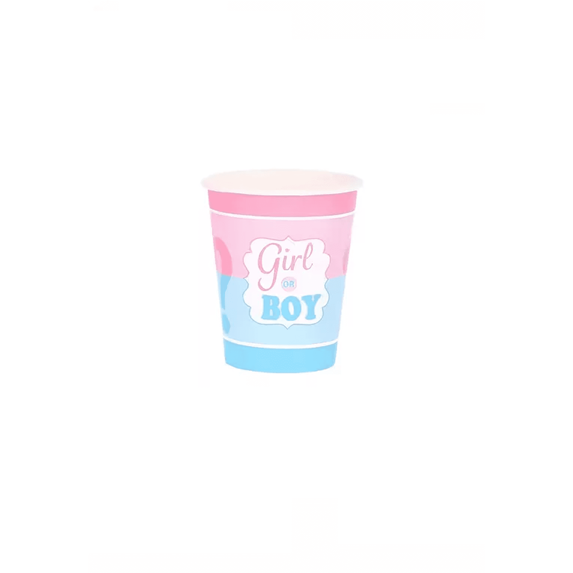 Genérico - Pack 16 Vasos Desechables Decoración Revelación Género 250ml
