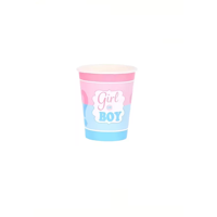 Genérico - Pack 16 Vasos Desechables Decoración Revelación Género 250Ml