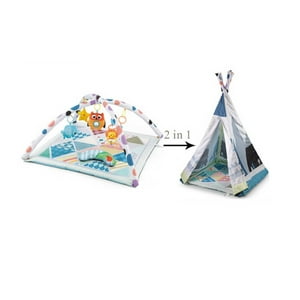 Happy Space - Carpa Tipi Plegable Convertible En Gimnasio 2 En 1 Bebe Y Niños