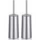thumbnail image 1 of Juego de 2 escobillas de baño de acero inoxidable con soporte Wsedor Silver, 1 of 7