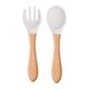thumbnail image 1 of Eco-Friendly Silicone Toddler Feeding Set - 1 Spoon & 1 Fork, Dishwasher Safe!, 1 of 5