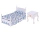 thumbnail image 4 of 1/12 Casa De Mu?ecas En Miniatura Muebles De Cama Individual De Madera Y Mesita De Noche, 4 of 5