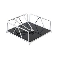 Magideal - Servilletero Plano, Soporte Para Almacenamiento De Pañuelos De Mesa, Dispensador De Papel Tisú Con Base Acrílica Rústica Para Cafetería, Restaurante, Argén