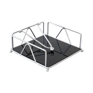 Magideal - Servilletero Plano, Soporte Para Almacenamiento De Pañuelos De Mesa, Dispensador De Papel Tisú Con Base Acrílica Rústica Para Cafetería, Restaurante, Argén