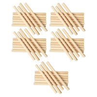 Bothyi - 50 Uds. Palos De Madera Redondos Sin Terminar Para Macramé, Modelo De Construcción, Proyecto Diy