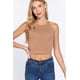 thumbnail image 1 of Saronite Top Corto Básico de Tirantes con Cuello Halter, Color Marrón Madera (para Mujer), 1 of 4
