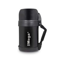 Mega - Termo 800 Cc Acero Inoxidable Negro Multipropósito