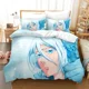 thumbnail image 1 of Anime Bleach Toushirou Ichigo Duvet Cover Pillowcase Bedding Set Double Twin Full Adult Kids Bedclothes Quilt Cover Bed Sheets, 1 of 5