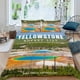 thumbnail image 2 of Parque Yellowstone Conjunto de sábanas temático, trío de piezas, cómodo y amigable con la piel, diseño único, regalo de decoración para el hogar para familiares, amigos y fans, 90 cm * 190 cm, 2 of 6