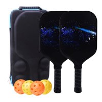 Ioensy - Premium Pickleball Paddles Juego De 2 Raquetas De Pickleball Con Bolsa Con 4 Bolas Estilo D