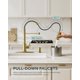 thumbnail image 2 of Grifo de cocina FORIOUS Gold con pulverizador desplegable de acero inoxidable, 2 of 7