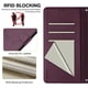 thumbnail image 5 of Funda Cartera para Samsung Galaxy S24 FE con Bloqueo RFID, Cierre Magnético y Ranuras Tarjetas Morado, 5 of 6
