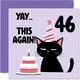 thumbnail image 1 of Tarjeta de cumpleaños Stuff4 para 46 cumpleaños, para mujeres y hombres, 14,5 cm, con sobre, 1 of 7