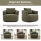 thumbnail image 4 of Silla giratoria de 360°, sofá de silla de acento de 38,2", silla de sofá giratoria tapiceada con almohada para salón, dormitorio, oficina y hotel, 4 of 6