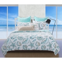 Juego De Colcha Greenland Home Fashions, Ultrasuaves Y Reversibles, De 3 Piezas