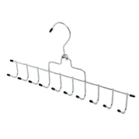 Magideal - Tie Rack Tie Hanger Belt Racks Organización Del Armario Pantalones Perchas Soporte De Almacenamiento Cinturón Toallas Holder Rack De Ahorro De Espacio Negro