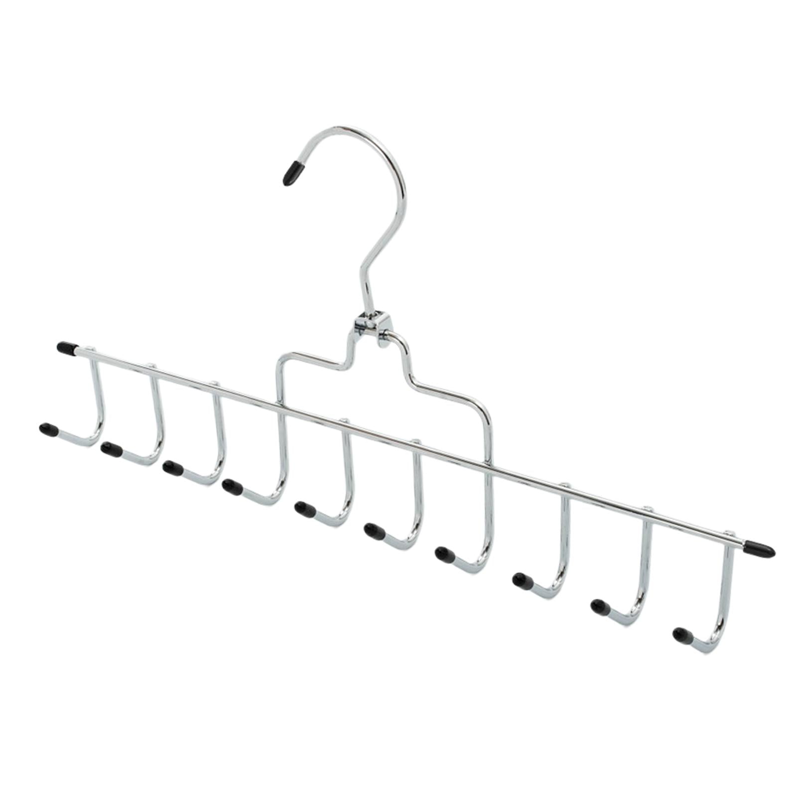 Magideal - Tie Rack Tie Hanger Belt Racks Organización Del Armario Pantalones Perchas Soporte De Almacenamiento Cinturón Toallas Holder Rack De Ahorro De Espacio Negro
