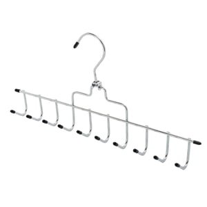 Magideal - Tie Rack Tie Hanger Belt Racks Organización Del Armario Pantalones Perchas Soporte De Almacenamiento Cinturón Toallas Holder Rack De Ahorro De Espacio Negro