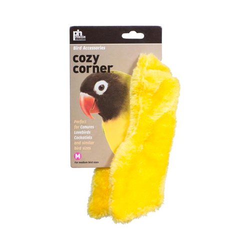 Ph Prevue Hendryx - Blanket Prevue Pet Cozy Corner - Forro Polar Para Pájaros, Color Amarillo