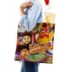 thumbnail image 4 of La Granja de Zenón Bolso de tela con estampado de lienzo para mujer, bolsa de compras reutilizable y estética, con cremallera interior, regalo para mujer, 35 × 40 cm., 4 of 6