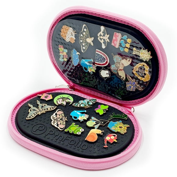 Bolsa Compacta Para Exhibición De Pines Go 20 X 13 X 3 Cm Rosa