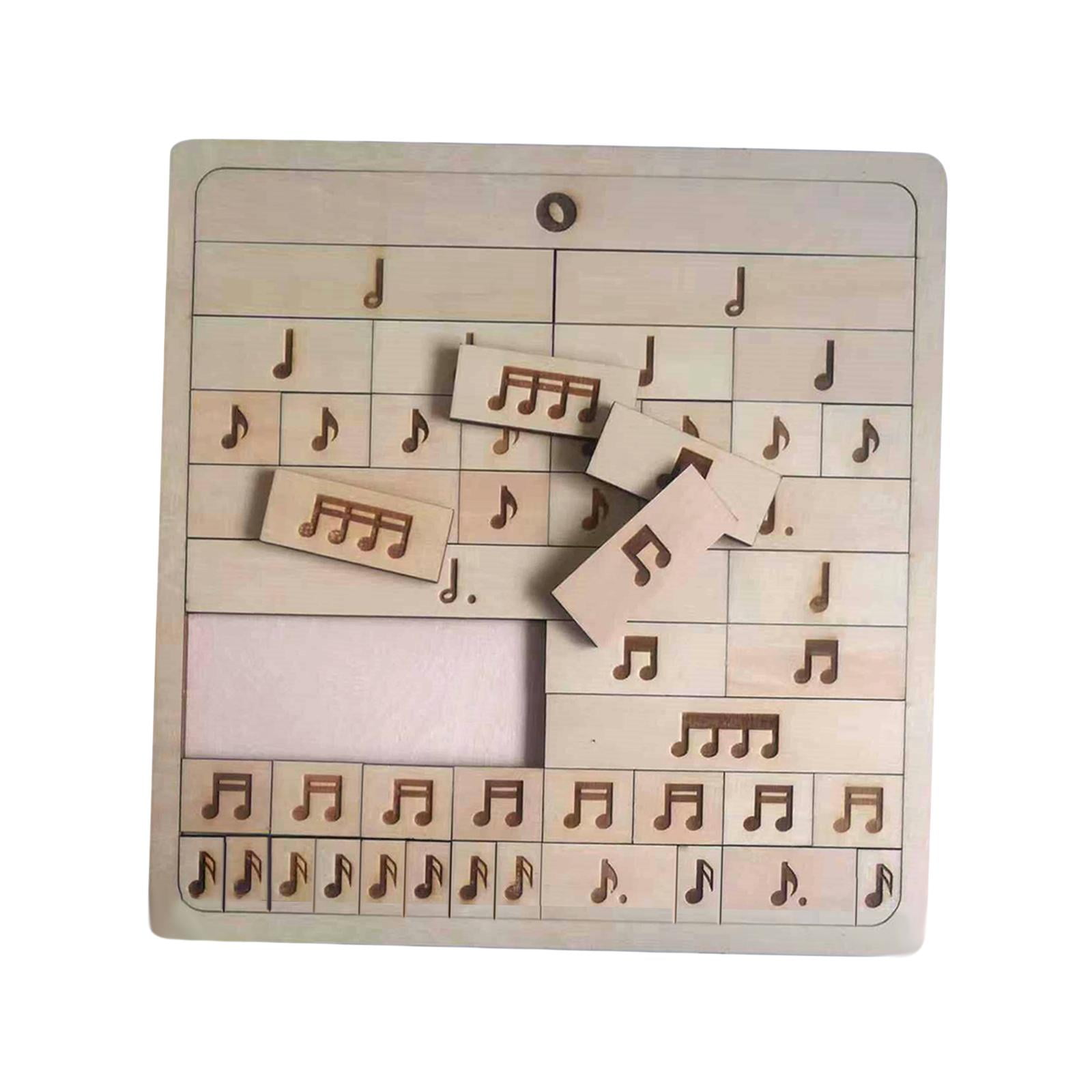 Bothyi - Rompecabezas De Notas Musicales De Madera Juguetes Educativos Para Niños Niños Niñas Jardín De Infantes