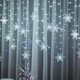 thumbnail image 4 of Luces navideñas, cadena de luces LED con forma de copo de nieve, funciona con pilas, para dormitorio, fiesta, hogar, decoración navideña, interior y exterior, árbol, blanco cálido., 4 of 5