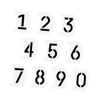 Magideal - Juego De Plantillas De Pintura, Plantillas De Pintura Para Decoración Y Proyectos De Arte, Plantillas De Capas, Plantillas De Para Pintura, Plan 10 Números