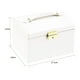 thumbnail image 3 of Joyero 3 Niveles Doble Cajón Eco Cuero Blanco, 3 of 3