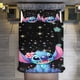 thumbnail image 1 of 3 Pieces Cartoon Stitch Bedding Comforter Set Full with 2 Pillowcases for Kids Teens Girls Women Microfiber Easy Wash Light Breathable Cozy White Base Bed Sheets, 1 of 5