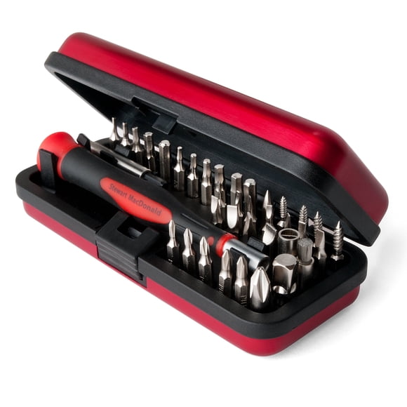 Juego de destornilladores StewMac Guitar Tech, juego de 36 puntas con funda