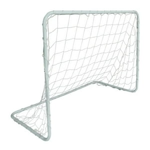 Auckland Outdoor - Arco De Futbol Metalico 120X80+ Red Desarmable Niños Blanco