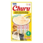Snack para Gatos Churu Sabor Pollo con Queso 4 Tubos