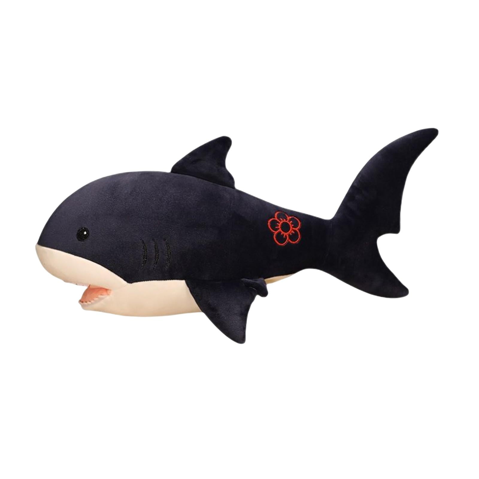 Magideal - Almohada De Animal De Simulación, Almohada Larga De Tiburón, Muñeco De Peluche Encantador, Sofá, Almohada Decorativa De Felpa Para Sofá, Guardería, Re Azul Oscuro