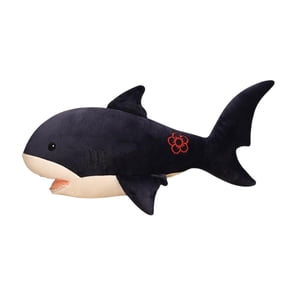 Magideal - Almohada De Animal De Simulación, Almohada Larga De Tiburón, Muñeco De Peluche Encantador, Sofá, Almohada Decorativa De Felpa Para Sofá, Guardería, Re Azul Oscuro