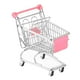 thumbnail image 1 of Mini Carrito De Compras De Supermercado, Carrito De Mano De Metal, Juguete Decorativo, Organizador De Escritorio, Color Rosa, 1 of 3