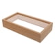 thumbnail image 3 of Caja De Sombras Con Boletos, Insignias Artísticas Con Cubierta De Vidrio, Vitrina De Madera Para Regalos, Marrón, 3 of 5