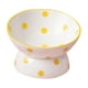 thumbnail image 3 of Comedero Elevado De Cerámica Para Gatos De 200ml, Cuenco Inclinado De Porcelana Para Gatos, Plato Antideslizante Con Puntos Amarillos, 3 of 3