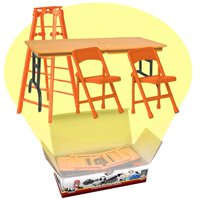 Escalera, Mesa Y Sillas Playset Figures Toy Company Ultimate