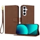 thumbnail image 1 of Funda Cartera para Samsung Galaxy A26 5G Tarjetero Soporte Magnético y Correa Marrón, 1 of 5