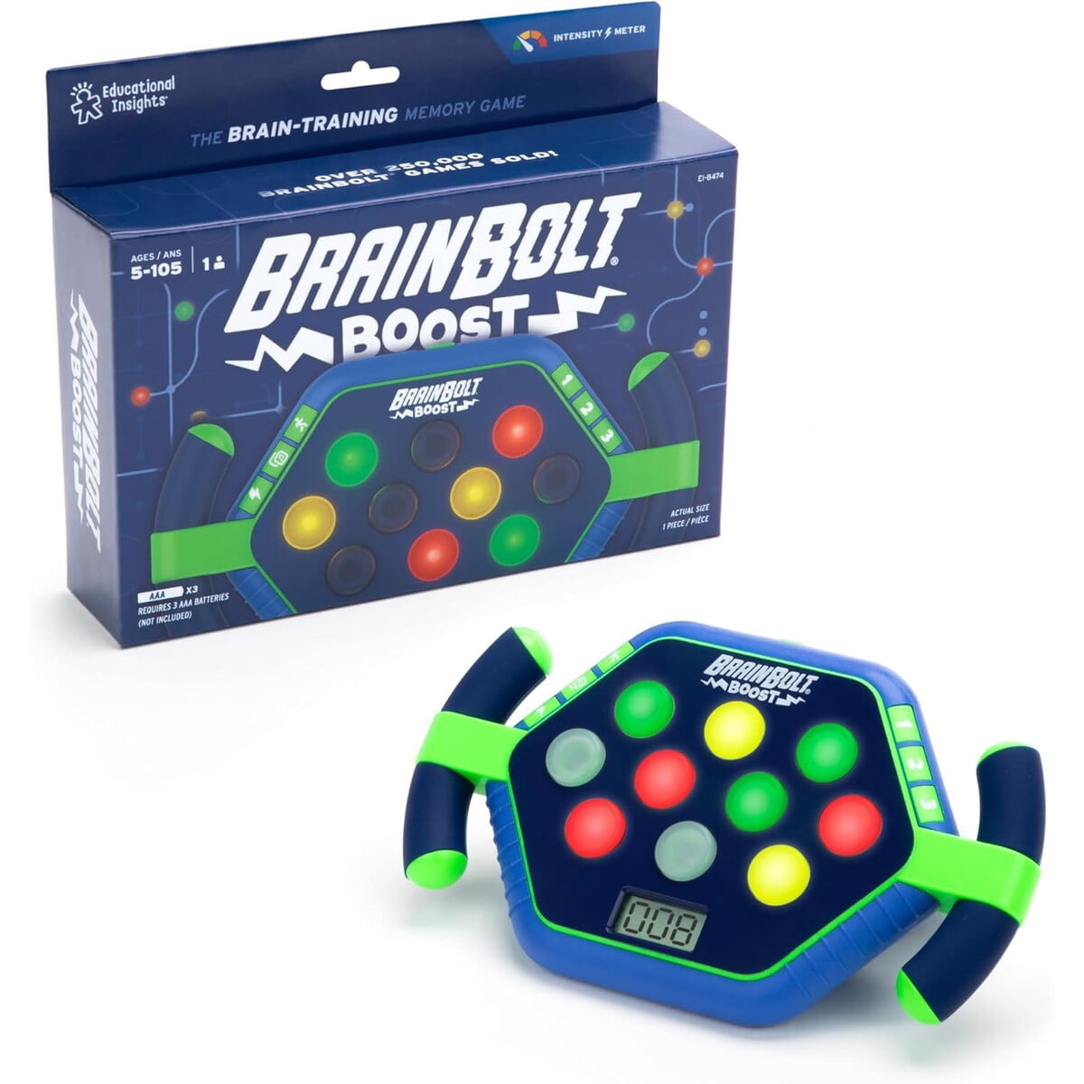 Juego Memoria Educational Insights Brainbolt Boost Portátil