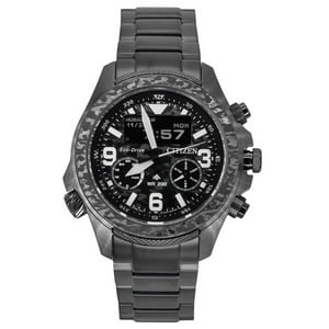 Reloj Citizen Promaster Land 35Th Anniversary Chronograph Black And Grey Dial Eco-Drive Jv1008-63E 200M Men'S Watch
