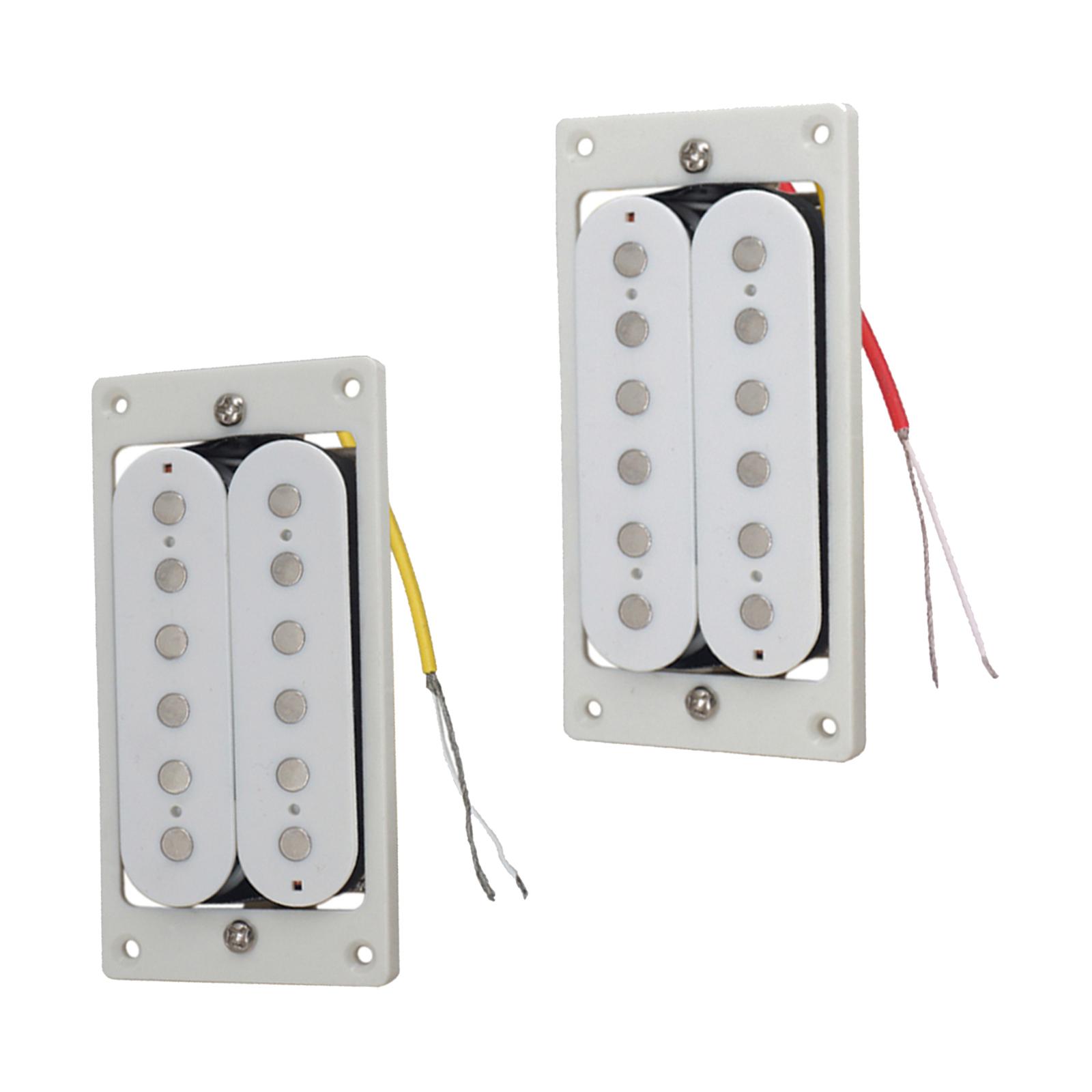 Magideal - 2 Piezas De Repuesto Para Pastilla De Cuello Y Puente De Guitarra Eléctrica, Fácil De Instalar, Accesorios Para Instrumentos Musicales De Pastilla De